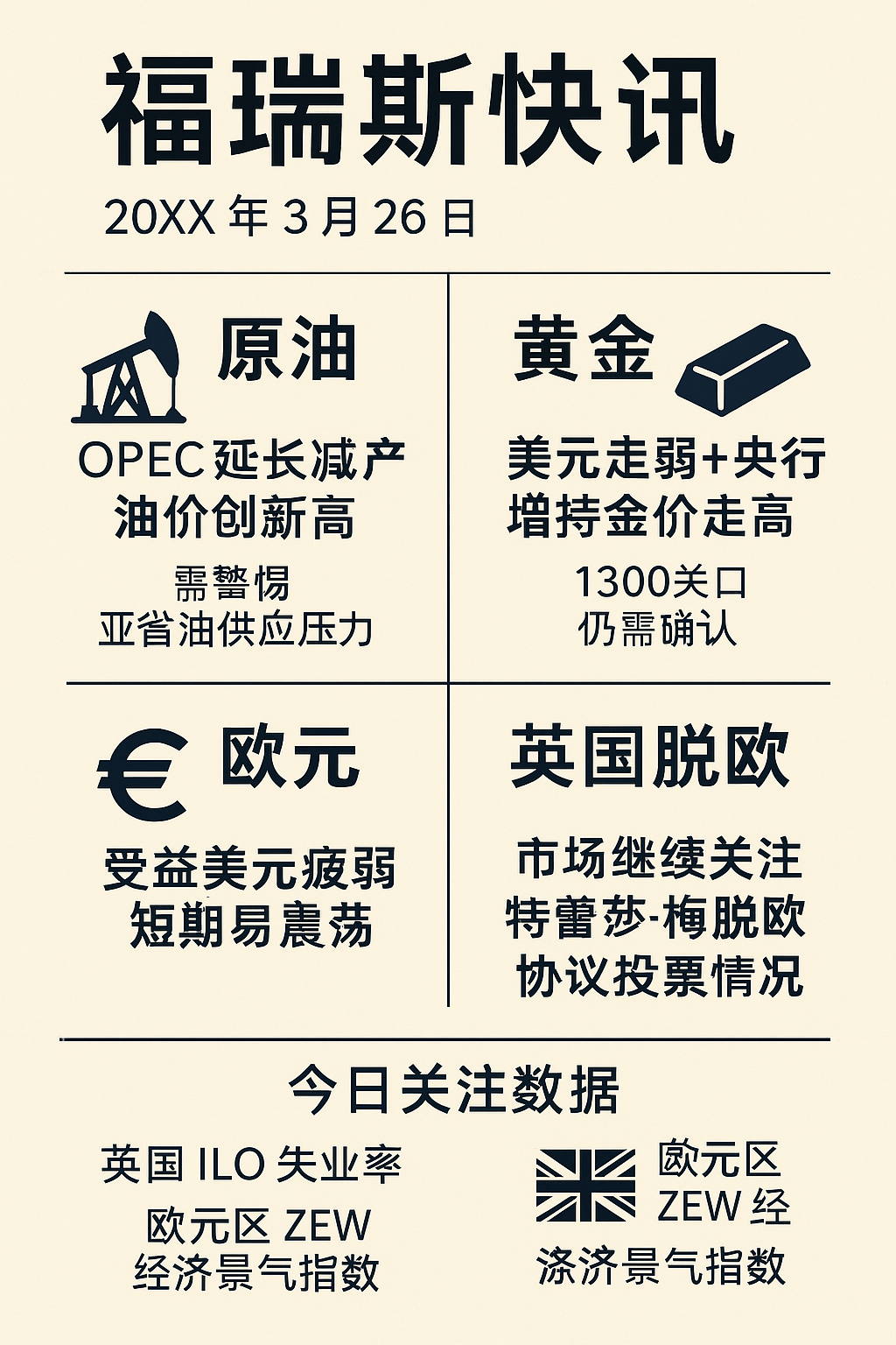 福瑞斯快讯：减产延期推高油价，英国脱欧再遇变数